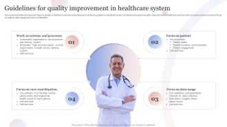 Guidelines For Quality Improvement In Healthcare System