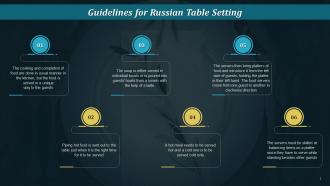Guidelines For Russian Table Setting Training Ppt