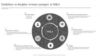 Guidelines To Decipher Revenue Synergies In M And A
