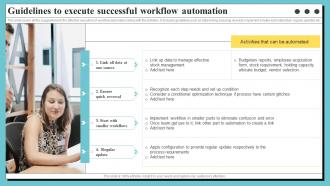 Guidelines To Execute Successful Workflow Automation Organization Process Optimization
