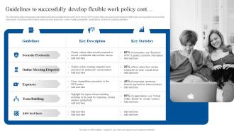 Guidelines To Successfully Develop Flexible Work Policy Implementing Flexible Working Policy