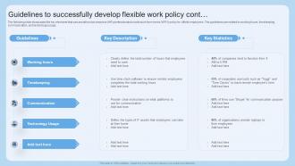 Guidelines To Successfully Develop Flexible Work Policy Scheduling Flexible Work Arrangements Adaptable Multipurpose