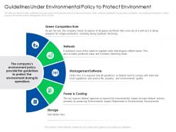Guidelines under environmental policy to protect global energy outlook challenges recommendations