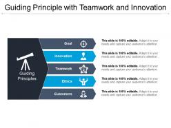 Guiding principle with teamwork and innovation