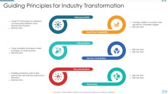 Guiding principles for industry transformation