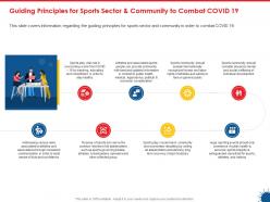 Guiding principles for sports sector and community to combat covid 19 ppt designs