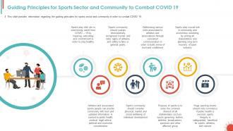 Guiding principles for sports sector covid business survive adapt post recovery strategy live sports