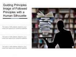 Guiding principles image of followed principles with a human silhouette