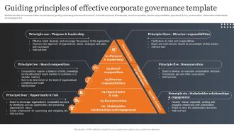 Guiding Principles Of Effective Corporate Governance Template