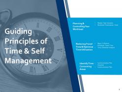 Guiding principles of time and self management planning ppt powerpoint presentation file show