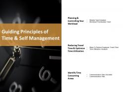 Guiding principles of time and self management ppt styles diagrams