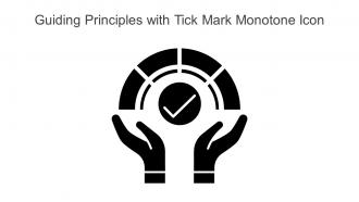 Guiding Principles With Tick Mark Monotone Icon In Powerpoint Pptx Png And Editable Eps Format