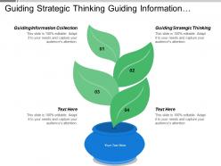 Guiding strategic thinking guiding information collection facilitating involvement