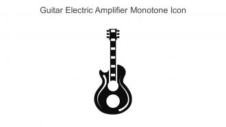 Guitar Electric Amplifier Monotone Icon In Powerpoint Pptx Png And Editable Eps Format