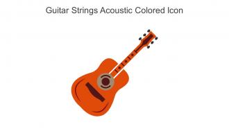 Guitar Strings Acoustic Colored Icon In Powerpoint Pptx Png And Editable Eps Format