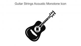 Guitar Strings Acoustic Monotone Icon In Powerpoint Pptx Png And Editable Eps Format