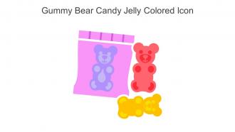 Gummy Bear Candy Jelly Colored Icon In Powerpoint Pptx Png And Editable Eps Format