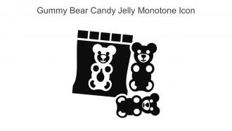 Gummy Bear Candy Jelly Monotone Icon In Powerpoint Pptx Png And Editable Eps Format