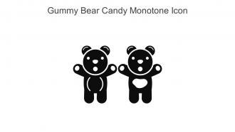 Gummy Bear Candy Monotone Icon In Powerpoint Pptx Png And Editable Eps Format
