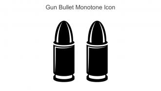 Gun Bullet Monotone Icon In Powerpoint Pptx Png And Editable Eps Format