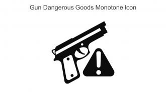 Gun Dangerous Goods Monotone Icon In Powerpoint Pptx Png And Editable Eps Format