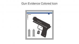 Gun Evidence Colored Icon In Powerpoint Pptx Png And Editable Eps Format