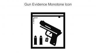 Gun Evidence Monotone Icon In Powerpoint Pptx Png And Editable Eps Format