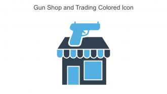 Gun Shop And Trading Colored Icon In Powerpoint Pptx Png And Editable Eps Format