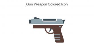 Gun Weapon Colored Icon In Powerpoint Pptx Png And Editable Eps Format
