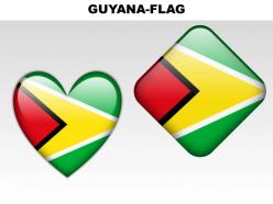 Guyana country powerpoint flags