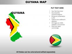 Guyana country powerpoint maps