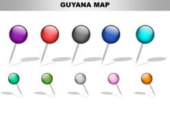 Guyana country powerpoint maps