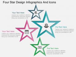 Gv four star design infographics and icons flat powerpoint design