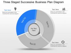 Gv three staged successive business plan diagram powerpoint template