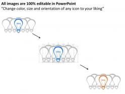 Gw multiple bulbs with idea generation powerpoint template
