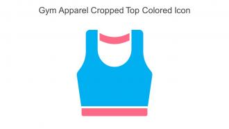 Gym Apparel Cropped Top Colored Icon In Powerpoint Pptx Png And Editable Eps Format