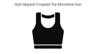 Gym Apparel Cropped Top Monotone Icon In Powerpoint Pptx Png And Editable Eps Format