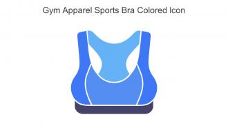 Gym Apparel Sports Bra Colored Icon In Powerpoint Pptx Png And Editable Eps Format