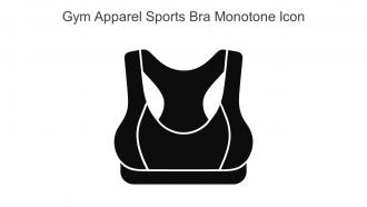 Gym Apparel Sports Bra Monotone Icon In Powerpoint Pptx Png And Editable Eps Format