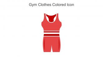 Gym Clothes Colored Icon In Powerpoint Pptx Png And Editable Eps Format
