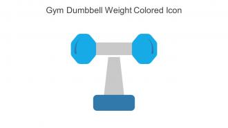 Gym Dumbbell Weight Colored Icon In Powerpoint Pptx Png And Editable Eps Format