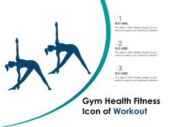 Gym health fitness icon of workout
