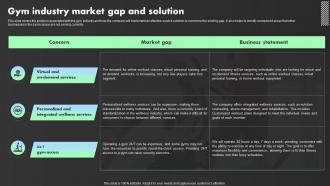 Gym Industry Market Gap And Solution Crossfit Gym Business Plan BP SS