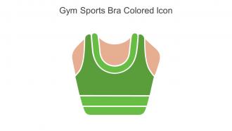 Gym Sports Bra Colored Icon In Powerpoint Pptx Png And Editable Eps Format
