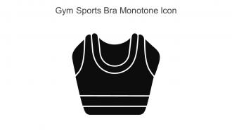Gym Sports Bra Monotone Icon In Powerpoint Pptx Png And Editable Eps Format