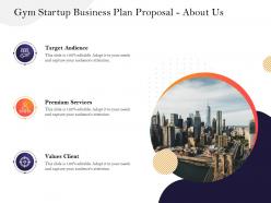 Gym startup business plan proposal about us m2939 ppt powerpoint presentation ideas rules