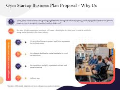 Gym startup business plan proposal why us ppt powerpoint presentation background