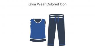 Gym Wear Colored Icon In Powerpoint Pptx Png And Editable Eps Format