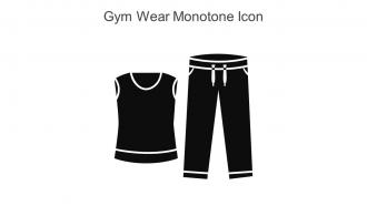 Gym Wear Monotone Icon In Powerpoint Pptx Png And Editable Eps Format