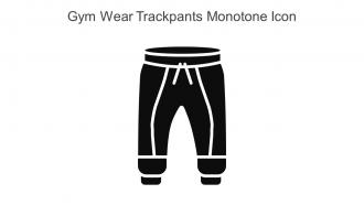 Gym Wear Trackpants Monotone Icon In Powerpoint Pptx Png And Editable Eps Format